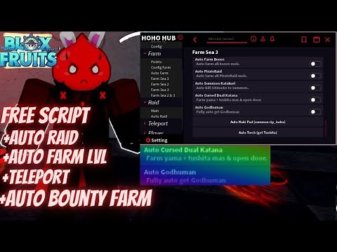 💢[FREE SCRIPT]🐯BLOX FRUIT SCRIPT HACK AUTO GODHUMAN, AUTO FARM, AUTO RAID AND MORE!
