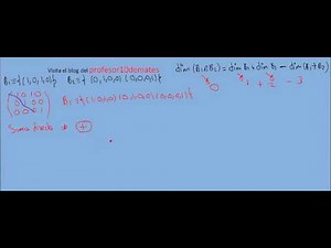 subespacios vectoriales suma e intersección 5 suma directa ejercicios resueltos