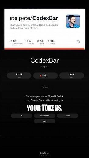 CodexBar: Every AI Coding Limit in Your Mac Menu Bar