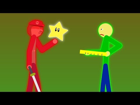 Devil Mario(Power Star) Vs Baldi(Baldi's Basics).
