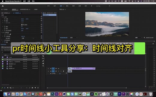 pr时间线小工具分享：时间线对齐