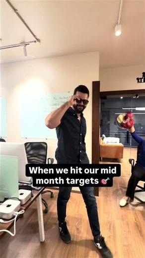 When You Hit Mid-Month Target Team Goes CRAZY