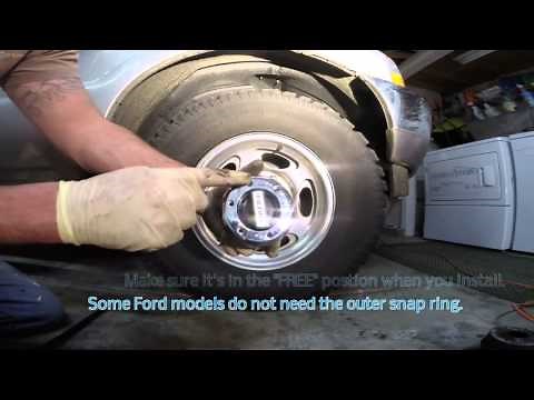 Warn locking hub swap Ford f250