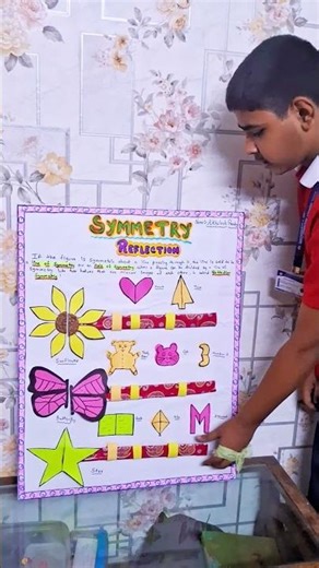 maths projectclass7👌😱👍#icse#symmetrical #school#helpful#trending##maths#project#reflection#shapes#yt