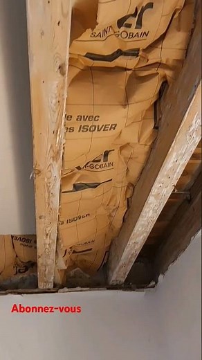 Comment isoler un plafond avec des poutres apparentes #normandie #renovation