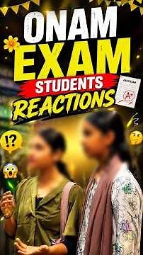 ONAM EXAM STUDENTS REACTIONS⬇️📋 | MS SOLUTIONS