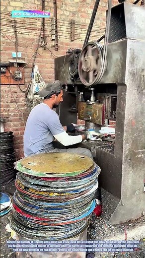 Upcycling Mastery: Crafting Metal Lids from Recycled Barrels