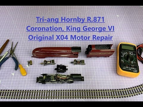 Trying To Sort Out The Poor Running Tri-ang Hornby X04 Motor From The Maroon R.871 Coronation Loco