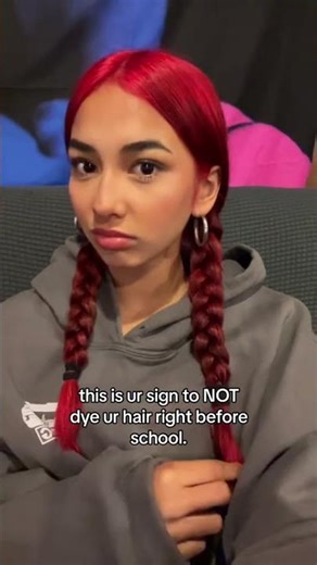 I Dyed My Hair the Night Before School… Instant Regret 😭📚💇‍♀️ | by @user59735389 #hairtok #curly