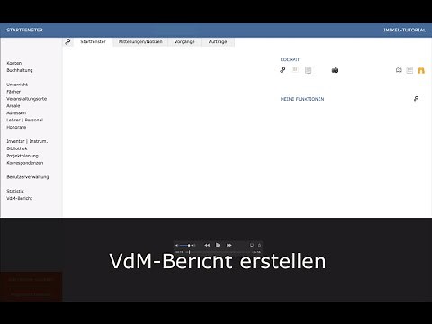 iMikel-Tutorial: VdM-Bericht erstellen