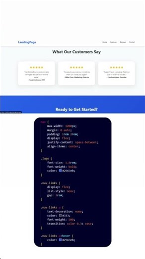 how to create a landing page in html css and javascript #coding #html #javascript #css