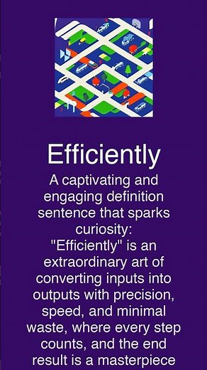 What Does Efficiently Mean English Word Meaning with Examples