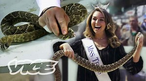 The teenage pageant girls who kill and skin rattlesnakes