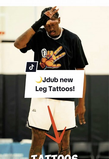J Dub Unveils New Leg Tattoos Featuring Iconic Characters
