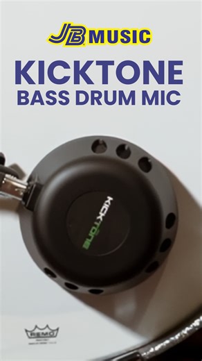 The KickTone Bass Drum Microphone revolutionizes bass drum miking with its innovative hemp diaphragm and dual dynamic design, delivering a punchy, full-spectrum sound with unmatched clarity and snap. It is lightweight, stylish, and engineered for the rich, round tone drummers and engineers crave. With options for stand mounting or direct drum-head attachment via its proprietary slide bracket, the Kicktone stays securely in the sweet spot every time. Visit your nearest JB Music store now or shop 