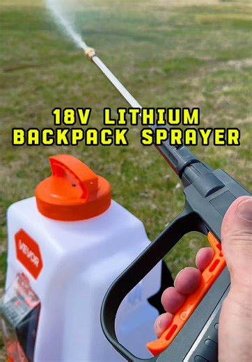 18 volt lithium backpack sprayer makes all your spraying needs very simple and easy. #garden #sprayer #lawn #pumpsprayer #backpack