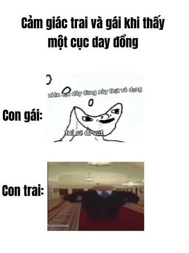 Con trai và con gái thấy day đồng #memes #memếmhorts #meme