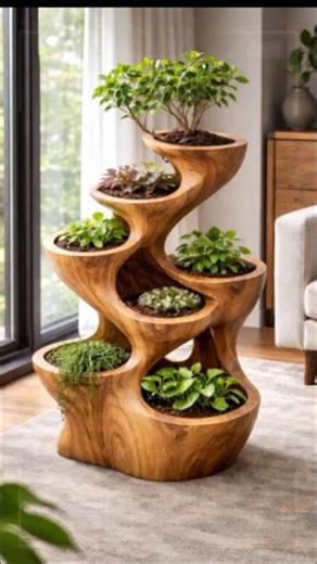 THIS DESIGN 😱 Wooden Planter Goes Viral #shorts 🌱🔥