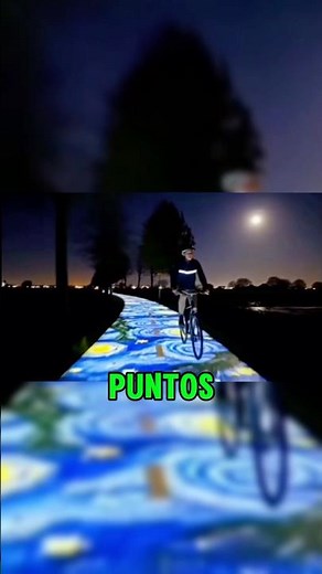 Por qué estas carreteras brillan de noche sin electricidad? #sabiasque #datoscuriosos