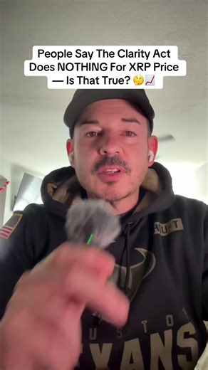 December 30th, 2025 🚀 People Say The Clarity Act Does NOTHING For XRP Price — Is That True? 🤔📈 People in my comment sections keep saying the Clarity Act does nothing for the XRP price, so let’s actually break down what this bill means. The Clarity Act already passed the House and now heads to the Senate in January. When it becomes law, XRP gets a legal lane where institutions can finally buy, hold, and use it. Right now the biggest potential buyers like banks, hedge funds, and corporate treas