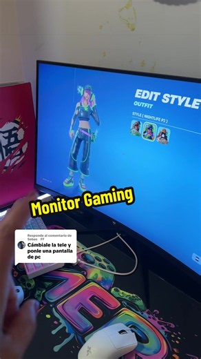 Respuesta a @Sebas FF Bryan tiene un monitor gaming de 32 pulgadas no una TV #monitorgamer #setup #bryan