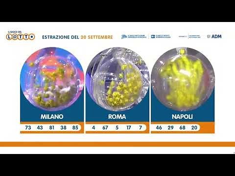 Estrazioni Lotto di oggi - Lotto ultima estrazione in diretta - ISCRIVITI AL CANALE