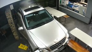 Man who rammed McDonald's, chased girlfriend with knife continues contact with victim