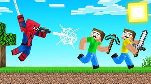 SPIDERMAN vs SPEEDRUNNERS In MINECRAFT!