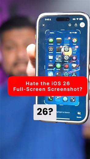 206K views · 937 reactions | I discuss a quick fix for the annoying full-screen screenshot previews in iOS 26, showing how to revert to the smaller preview style in just a few simple settings steps. #iOSTips #iPhone #AppleTips #ScreenshotHack #TechTips | Hector Daniel Chavez | Facebook