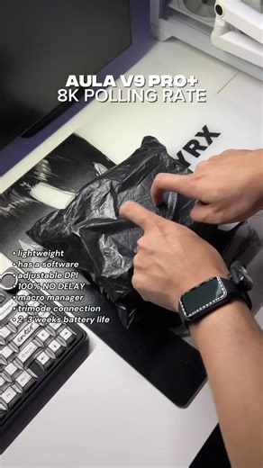 Aula V9 Pro 8K Polling Rate Gaming Mouse