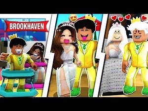 CICLO de VIDA do CASAL de BILIONÁRIOS no BROOKHAVEN RP HISTÓRINHAS de ROBLOX