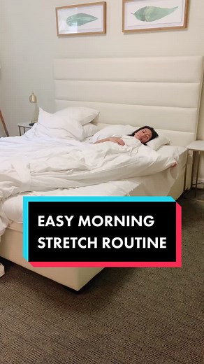 Morning Stretches in Bed #easystretches #stretchroutine #stretching #learnonTikTok