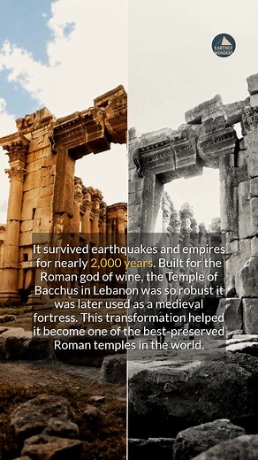 This Roman temple survived for 2000 years by becoming a medieval fortress. #history #ancienthistory #archaeology #heritage | Earthly Wonders