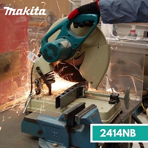 The Makita 2414NB 14-Inch Portable Cut-Off Saw is a well-built tool that delivers power and ease-of-use features for a range of industrial metal cutting applications. The D-shaped handle provides an easy-to-grip surface, and starting the tool is simple thanks to the lock off button which prevents accidental start-ups. With this portable cut-off saw, you can quickly produce accurate cuts in various shapes and sizes with little to no interruptions. 🎯 Cuts 115 mm (4-1/2″) Round Stock at 45° and 90