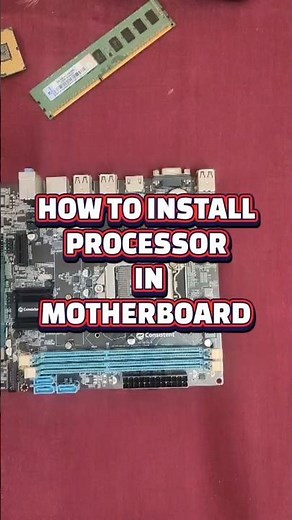 How to Install Processor in the Motherboard #computerassemblingstepbystep #motherboard #pcassembly