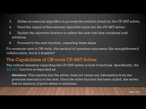 Feeding External Data to the OR-tools Solver: A Guide for CP-SAT Applications