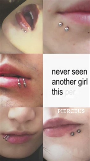 Lip piercing #piercing #trending #fyp #reels
