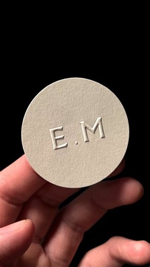 Jot Press on Instagram: "A set of crisp blind emboss labels/stickers for @emmamilneinteriors designed by @katemonumentdesign ⚪️ Paper: Colorplan Mist, 135gsm (converted in-house) Finish: Blind Emboss #blindemboss #colorplan #GFSmith"