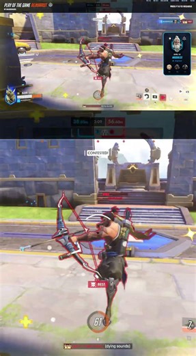 🔥 Perfect Heart Shot! Crosshair Magic in Overwatch 2 🎮 #Overwatch #HeartShot #Gameplay