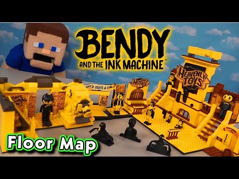 Bendy and the Ink Machine - HEAVENLY TOYS Series 3 FLOOR MAP Playset BATIM Phat Mojo