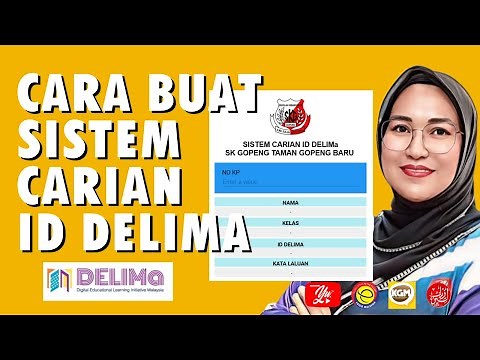 CARA BUAT SISTEM CARIAN ID DELIMA GUNA KAD PENGENALAN #tutorial #delima #edufluencers