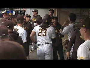 Fernando Tatis Jr. hits a ball into the San Diego sky for a first-inning BLAST!