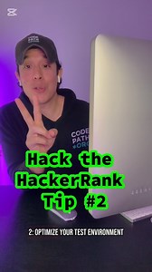 ✍️ optimize ✍️ your ✍️ testing ✍️ environment @codepathcarlos is back with HackerRank tip number 2! 💻 • • #hackerrank #codepath #computerscience #techjobs #compsci #webdev | CodePath