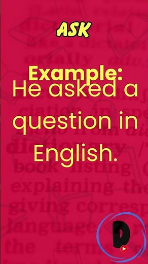 Ask Word Meaning | English Vocabulary for Beginners & ESL