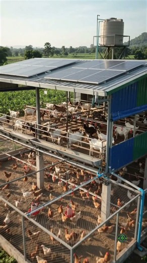 Modern Integrated High tech Goat and Chicken Farm