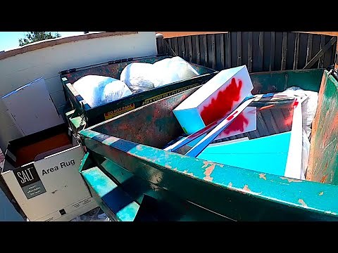 Dumpster Diving- Corporate Store uses spray paint on perfectly good products so nobody can use them