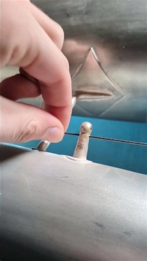 I got distracted while repairing a bass saxophone 😂