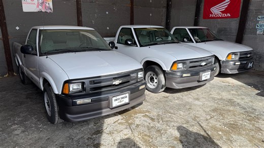 These 1997 Chevy S-10 Electric Pickups Were Supposed To Be Destroyed. This Guy Saved Three