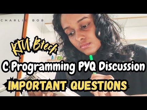 ഈ topics important ആണ്❗|KTU Btech C programming Exam PYQ Answers|Malayalam|Charlie Bob