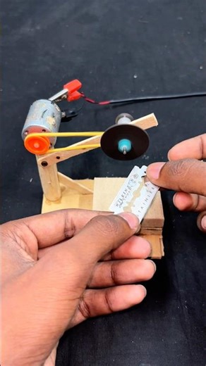 Ultimate Blade Sharpening Machine | Dcmotor #dcmotor #diy #schoolproject #tech